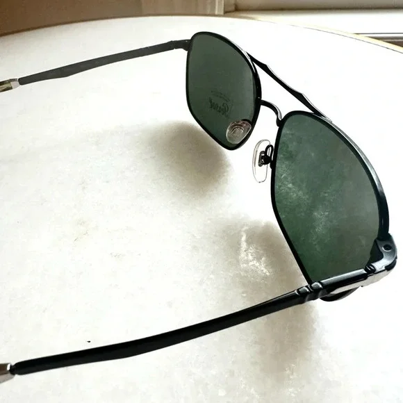 PERSOL RECTANGULAR SUNGLASSES PO2454S 1078/31 MATTE BLACK 60MM 2454 - Picture 4 of 12